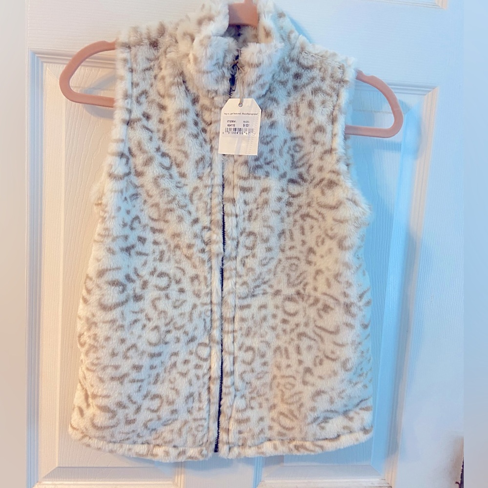 Girls Leopard Print Vest